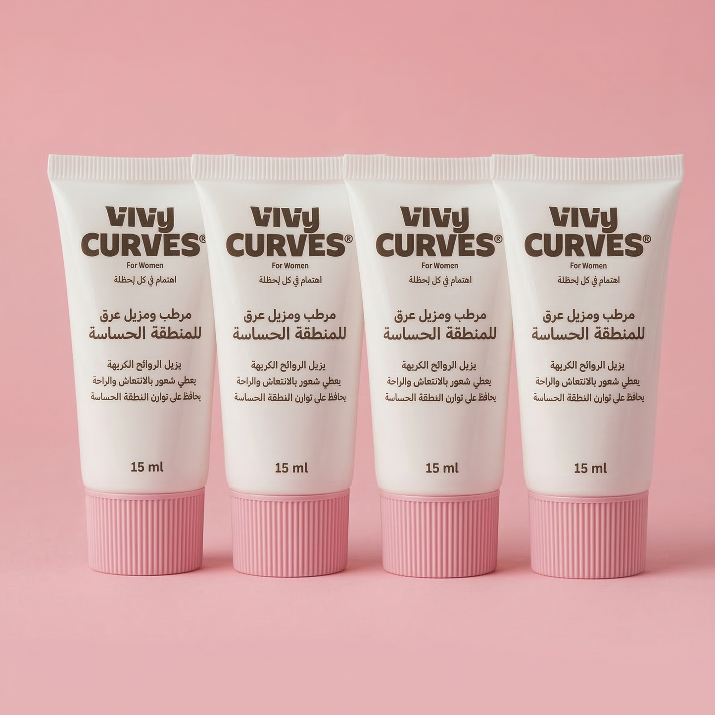 مرطب ومزيل عرق المنطقة الحساسة للنساء 15مل 4 قطع