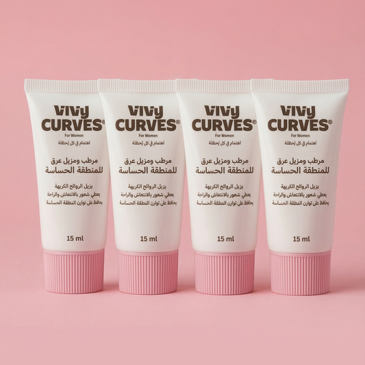 مرطب ومزيل عرق المنطقة الحساسة للنساء 15مل 4 قطع